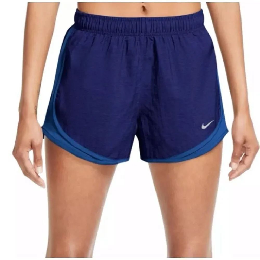 ✨Nike Tempo 3" Dri-Fit Shorts Blue Two Tone Running Built-in Sz XL Brief✨